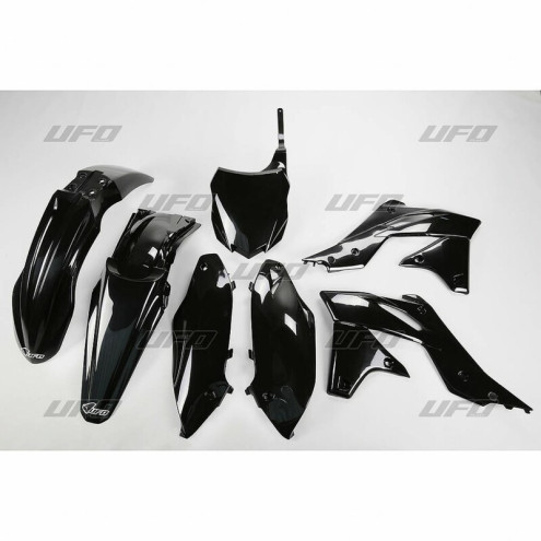 Kit plastique UFO noir Kawasaki KX 250 F 2013-16