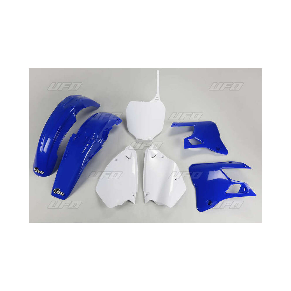 Kit plastique UFO couleur origine bleu/blanc Yamaha YZ125/250