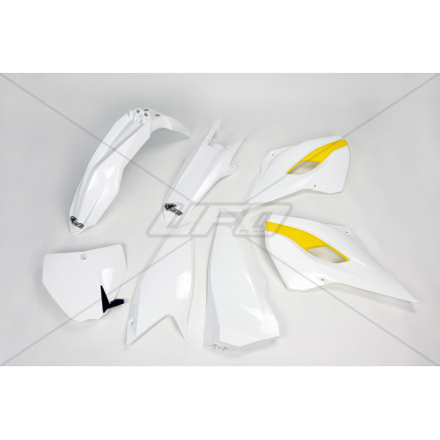 Kit plastique UFO couleur origine (2015) blanc/jaune Husqvarna