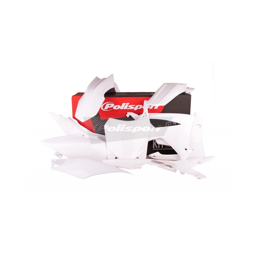 Kit plastique POLISPORT blanc Honda CRF250F/CRF450F