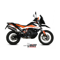 Silencieux MIVV Oval carbone/casquette carbone KTM 790 Adventure