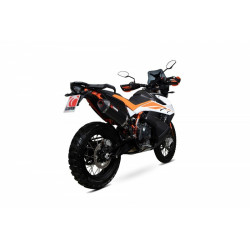 Silencieux SCORPION Serket Parallel céramique noire/casquette ABS noir KTM 790 Adventure