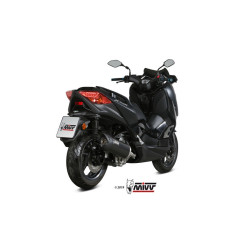 Silencieux MIVV Mover inox noir/casquette ABS noir Yamaha T-Max 300