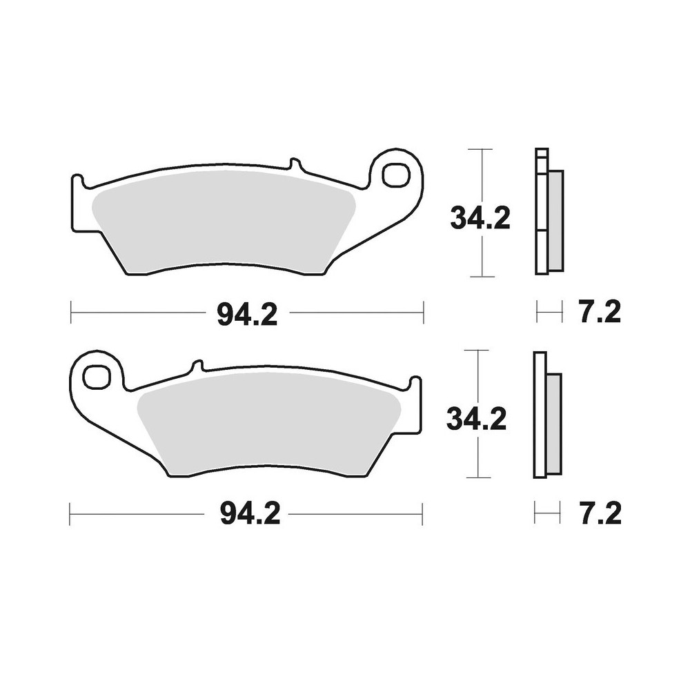 Plaquettes de frein BRAKING Off-Road/Quad métal fritté - 772CM44