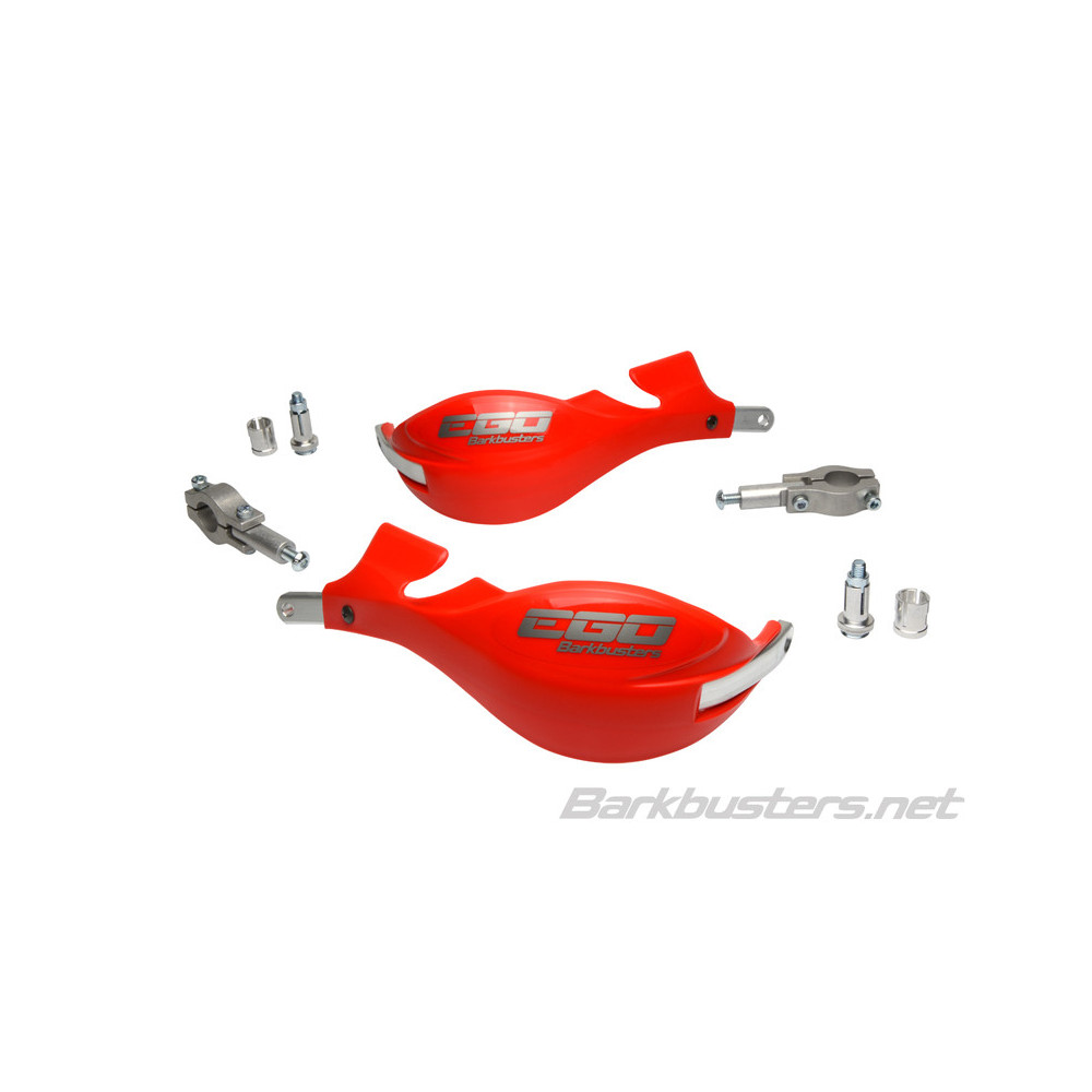 Kit protège-mains BARKBUSTERS Ego Mini montage 2 points embout de guidon droit Ø22mm rouge BARKBUSTERS 1 - AVSmoto Racing Parts 