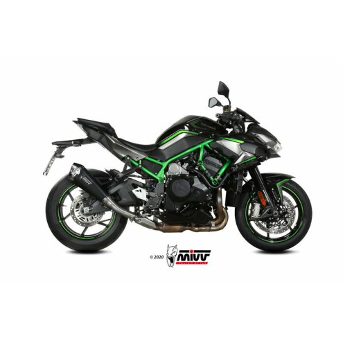 Silencieux MIVV Delta Race inox noir - Kawasaki Z H2