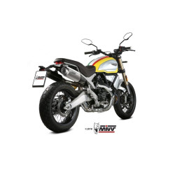 Silencieux MIVV GP Pro titane embout inox Ducati Scrambler 1100 18-20