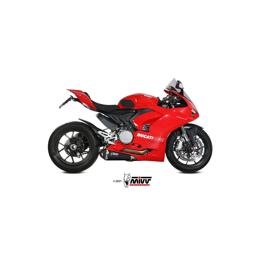 Silencieux MIVV Delta Race - Inox noir Ducati Panigale V2 20-23 / Streetfighter V2  22-23