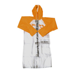 Imperméable long RFX Race (Transparent/Orange) - taille L