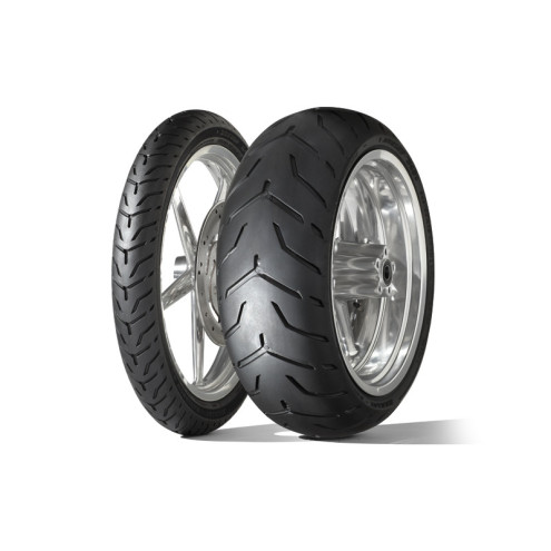 Pneu DUNLOP D408 F WWW (HARLEY-D) Flancs Blancs Larges 130/90 B 16 M/C 67H TL DUNLOP 1 - AVSmoto Racing Parts 