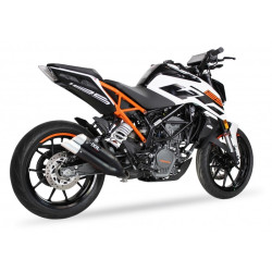 Silencieux IXIL Dual Hyperlow L3XB inox noir / alu - KTM 125/390 Duke RC