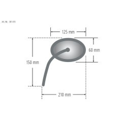 Rétroviseur SHIN YO Oval