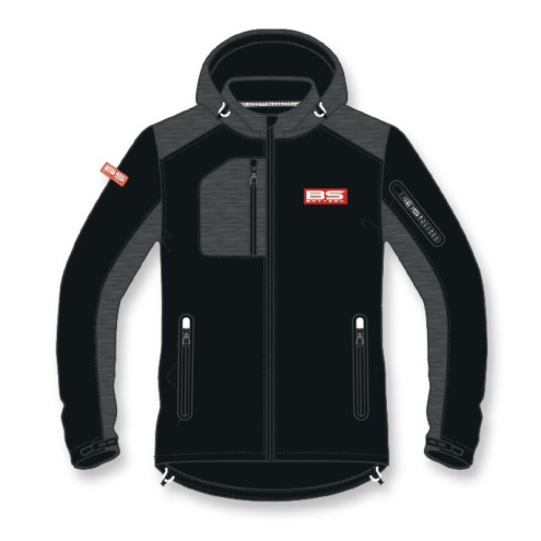 Veste softshell BS BATTERY Bs Factory - noir/gris taille 3XL