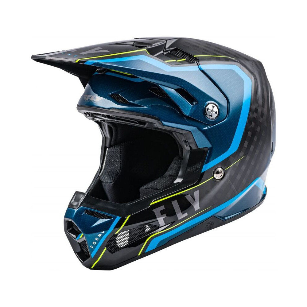 Casque FLY RACING Formula Carbon Axon Noir/Bleu XL 1 - AVSmoto Racing Parts 