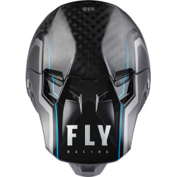 Casque FLY RACING Formula Carbon Axon Noir/Gris/Bleu L 4 - AVSmoto Racing Parts 