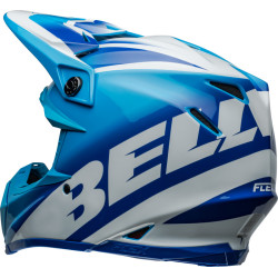 Casque BELL Moto-9S Flex - Rail Gloss Blue/White