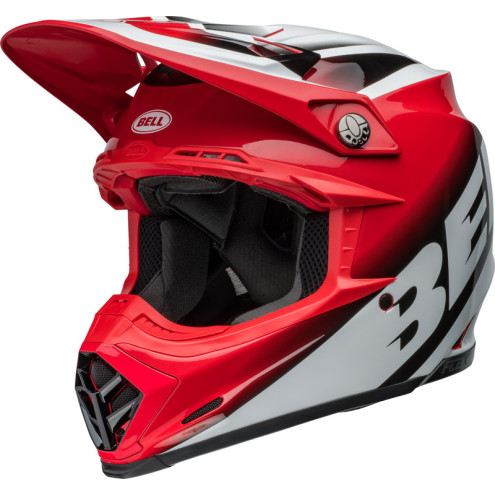 Casque BELL Moto-9S Flex - Rail Gloss Red/White