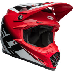 Casque BELL Moto-9S Flex - Rail Gloss Red/White