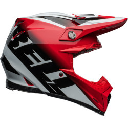 Casque BELL Moto-9S Flex - Rail Gloss Red/White