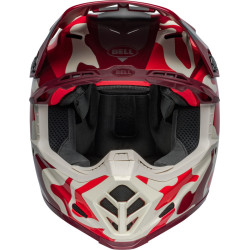 Casque BELL Moto-9S Flex - Ferrandis Méchant Gloss Red/Silver