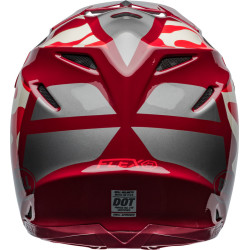 Casque BELL Moto-9S Flex - Ferrandis Méchant Gloss Red/Silver