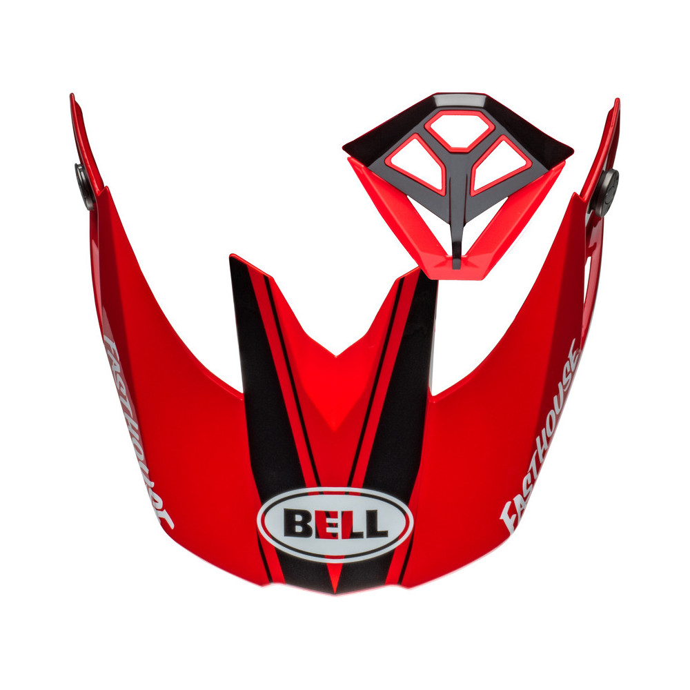 Kit visière et ventilation de bouche BELL Moto-10 Spherical - Fasthouse DITD 24 Gloss Red/Gold