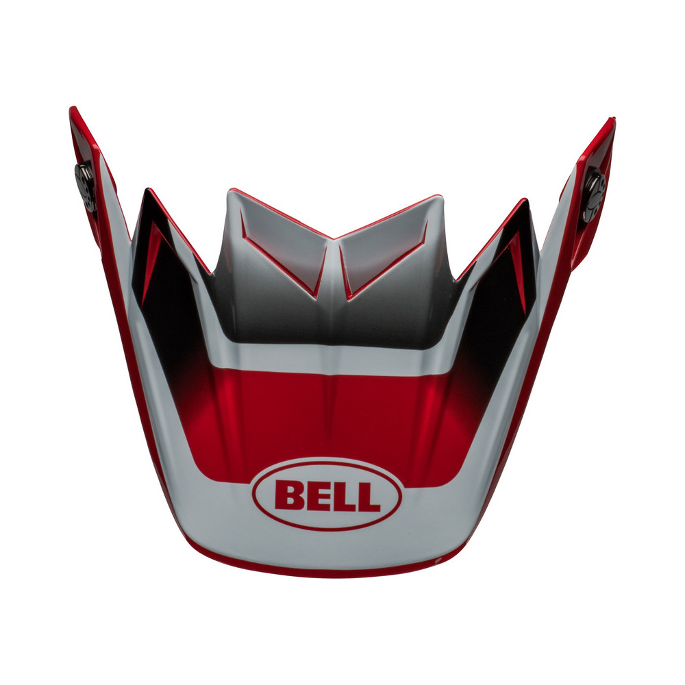 Visière BELL Moto-9S Flex - Rail Gloss Red/White