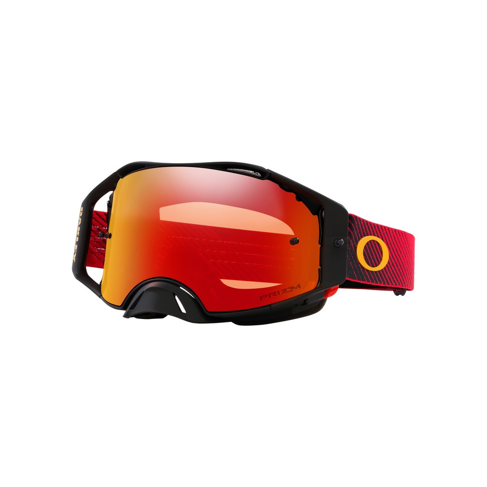 Masque OAKLEY Airbrake MX - Red Flow écran Prizm MX Torch