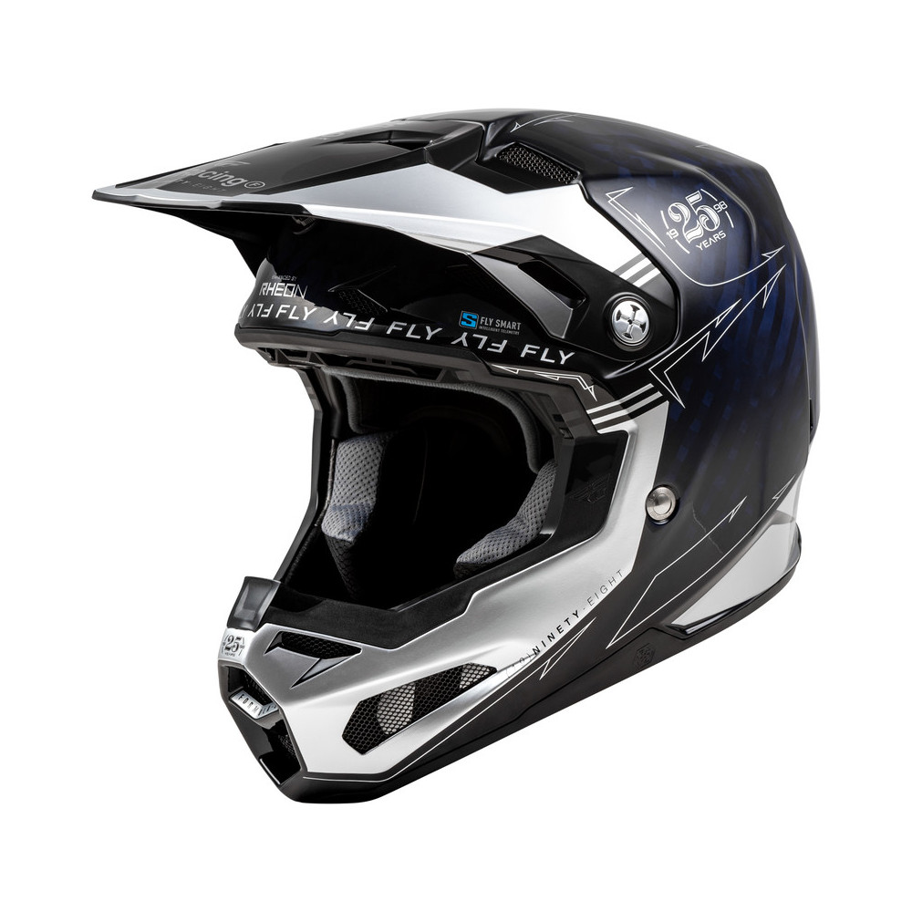 Casque FLY RACING Formula Smart Carbon Legacy - bleu carbone/argent