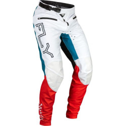 Pantalon vélo FLY RACING Rayce - rouge/blanc/bleu 1 - AVSmoto Racing Parts 