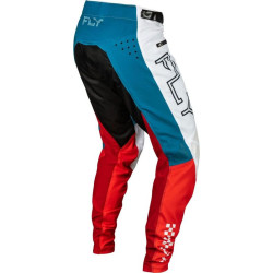 Pantalon vélo FLY RACING Rayce - rouge/blanc/bleu 3 - AVSmoto Racing Parts 