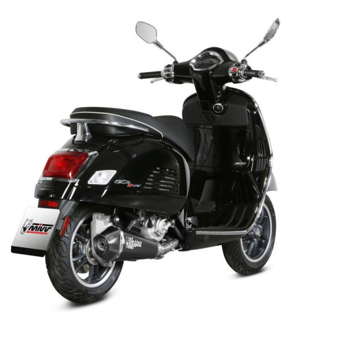 Silencieux MIVV Delta Race inox noir - Piaggio Vespas 300 GTS