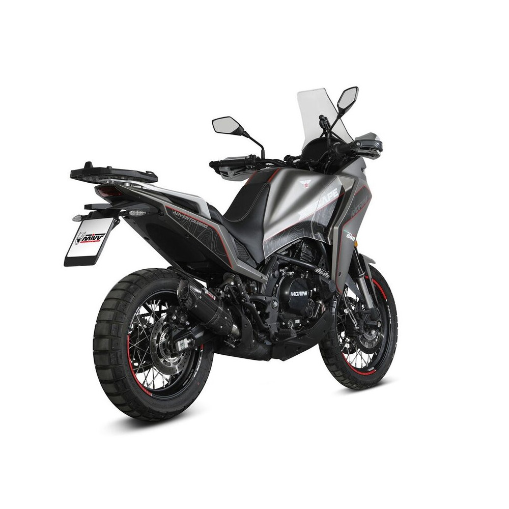 Silencieux MIVV Suono noir embout carbone - MOTO MORINI 650 X-CAPE