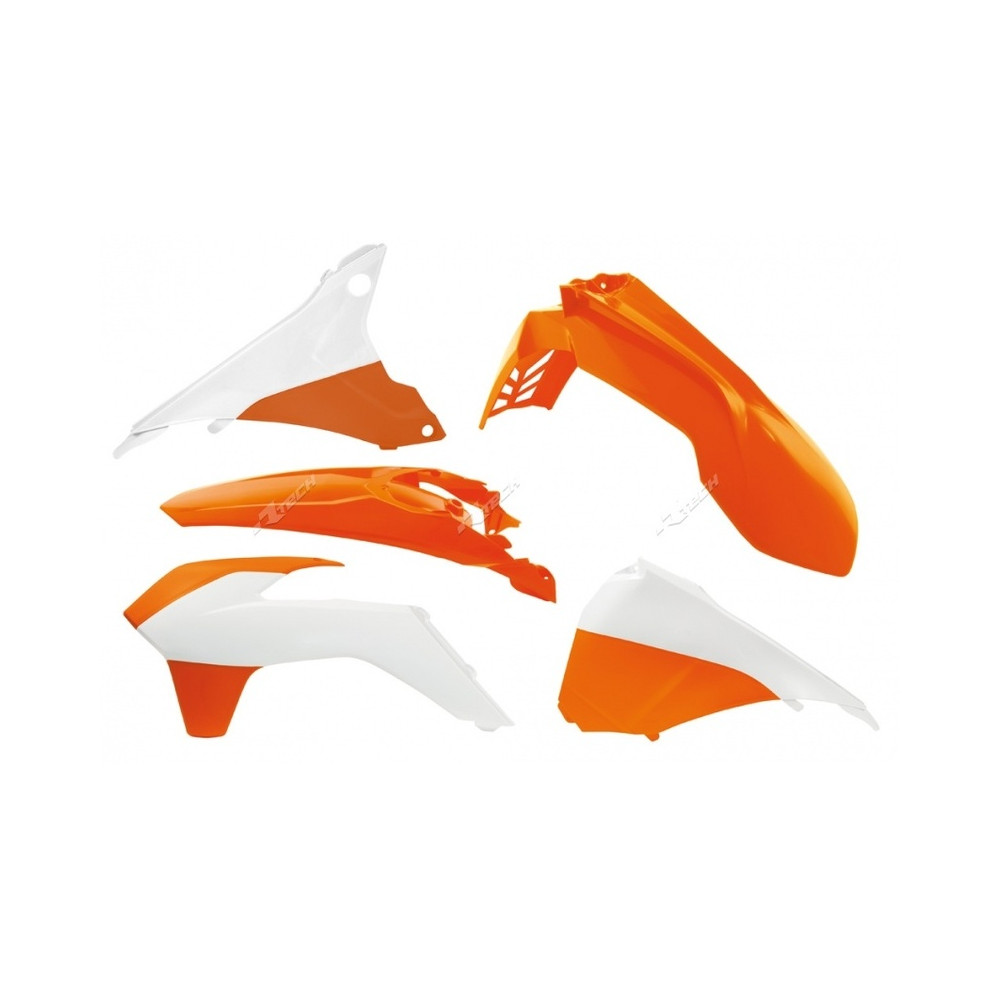 Kit plastique RACETECH couleur origine (15-16) orange/blanc KTM