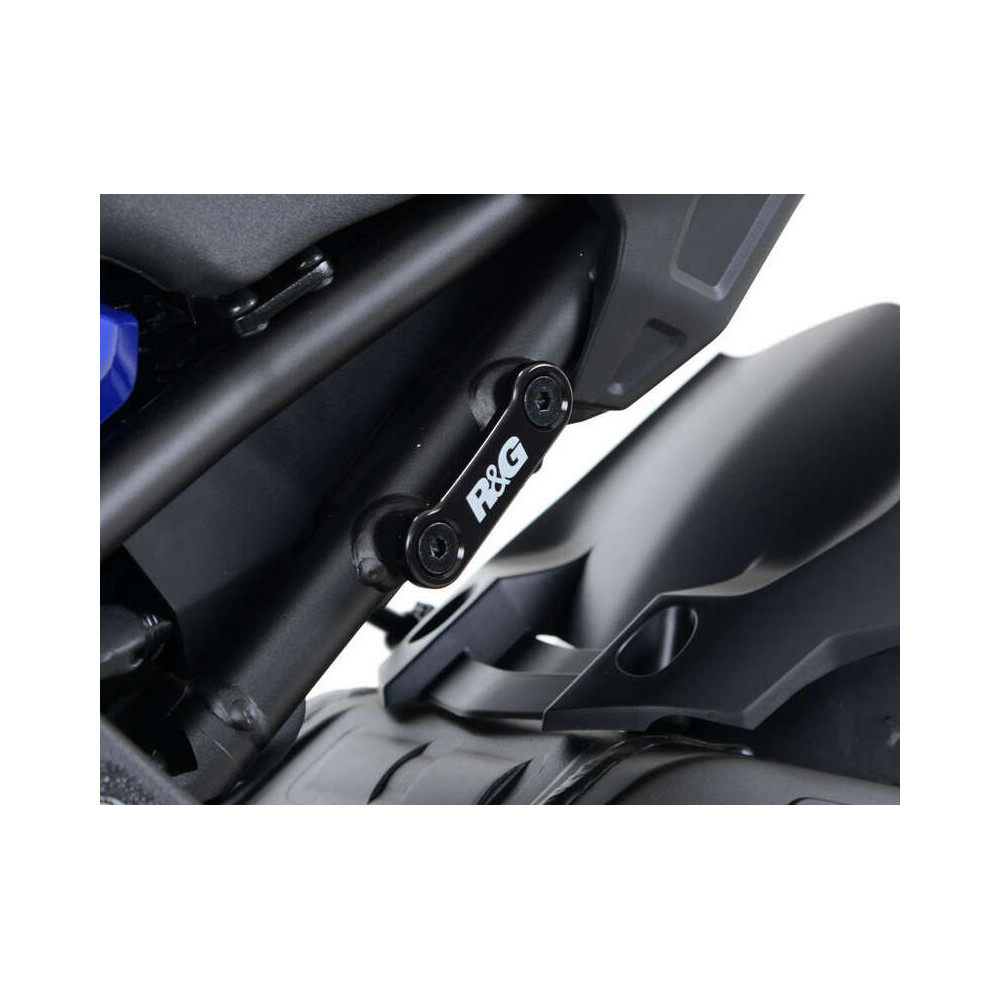 Caches orifices de repose-pieds arrière R&G RACING gauche et droit noir Yamaha MT-10