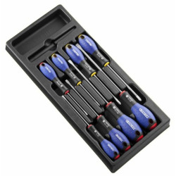 Module d'outils EXPERT 8 tournevis plats/cruciformes - plateau plastique