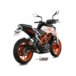 Silencieux MIVV GP Pro inox noir KTM RC125/390 Duke 125/390 17-20