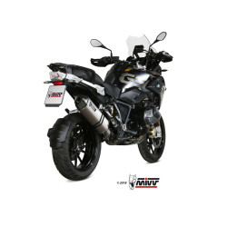 Silencieux MIVV Speed Edge inox embout carbone BMW R1250GS/ADVENTURE 19-22