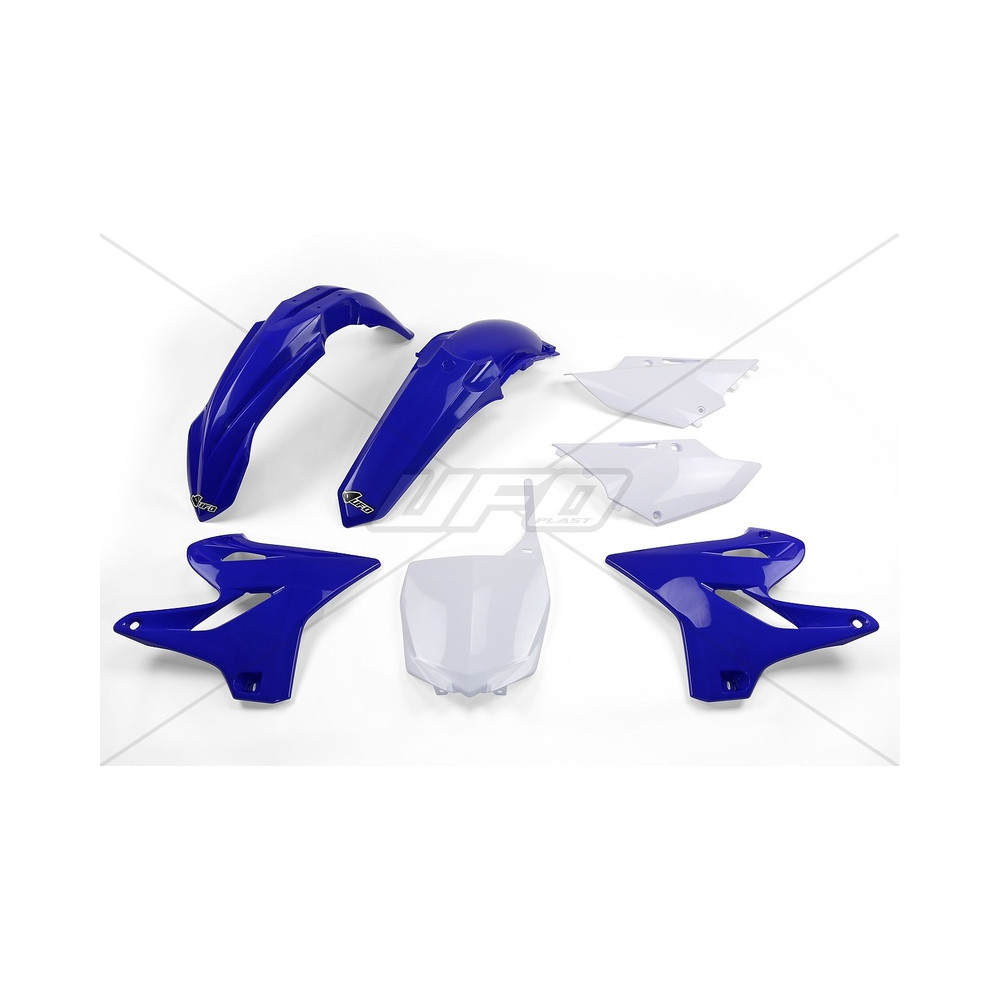 Kit plastique UFO couleur origine bleu/blanc Yamaha YZ125/250