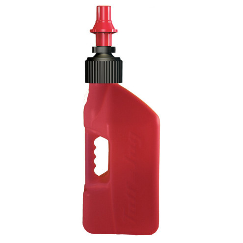 Bidon d'essence TUFF JUG 10L rouge translucide/bouchon rouge