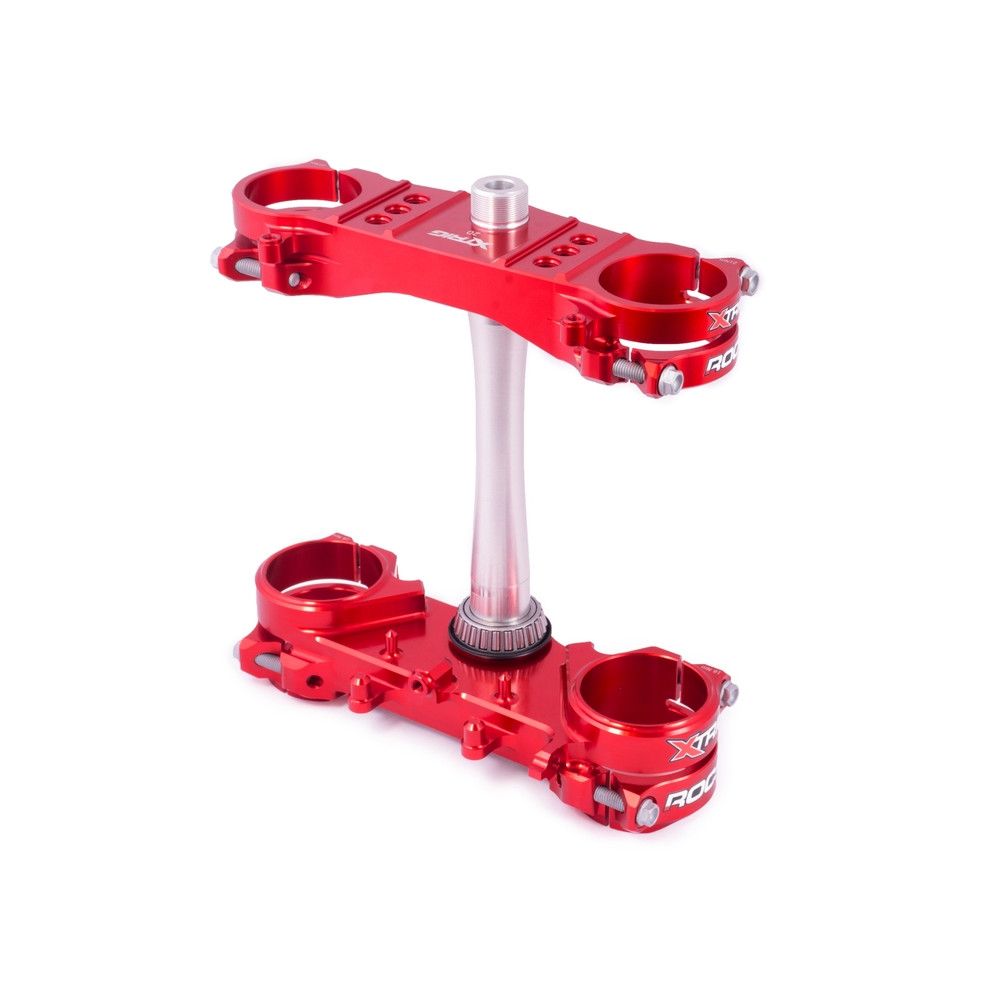 Té de fourche XTRIG Rocs Offset 22mm rouge Honda CRF