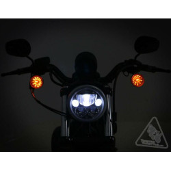 Phare DENALI M5 LED Ø145mm noir chrome