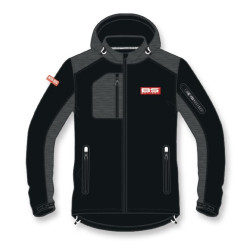 Veste softshell BS BATTERY Bs Factory - noir/gris taille S