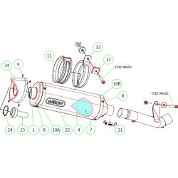 Autocollant ARROW LOGO GP2 155X60 3M7940-NO-