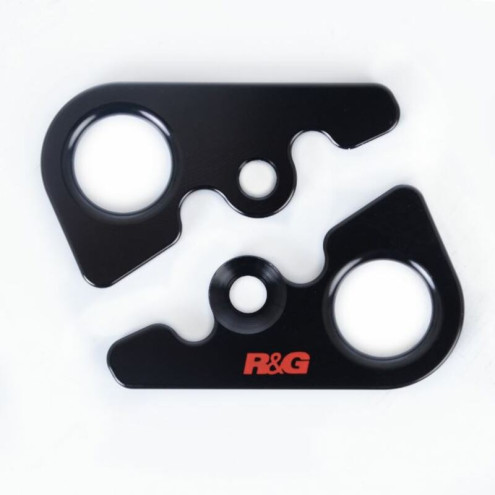 Platines pour sangles R&G RACING noir MV Agusta F4RC R&G RACING 1 - AVSmoto Racing Parts 