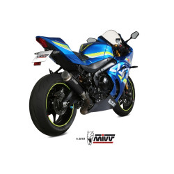 Silencieux MIVV GP-Pro carbone/casquette inox Suzuki GSXR1000