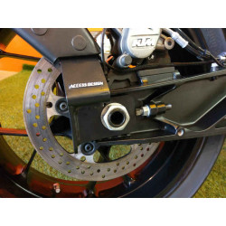 Support de plaque ACCESS DESIGN ''ras de roue'' noir KTM Duke 790/890