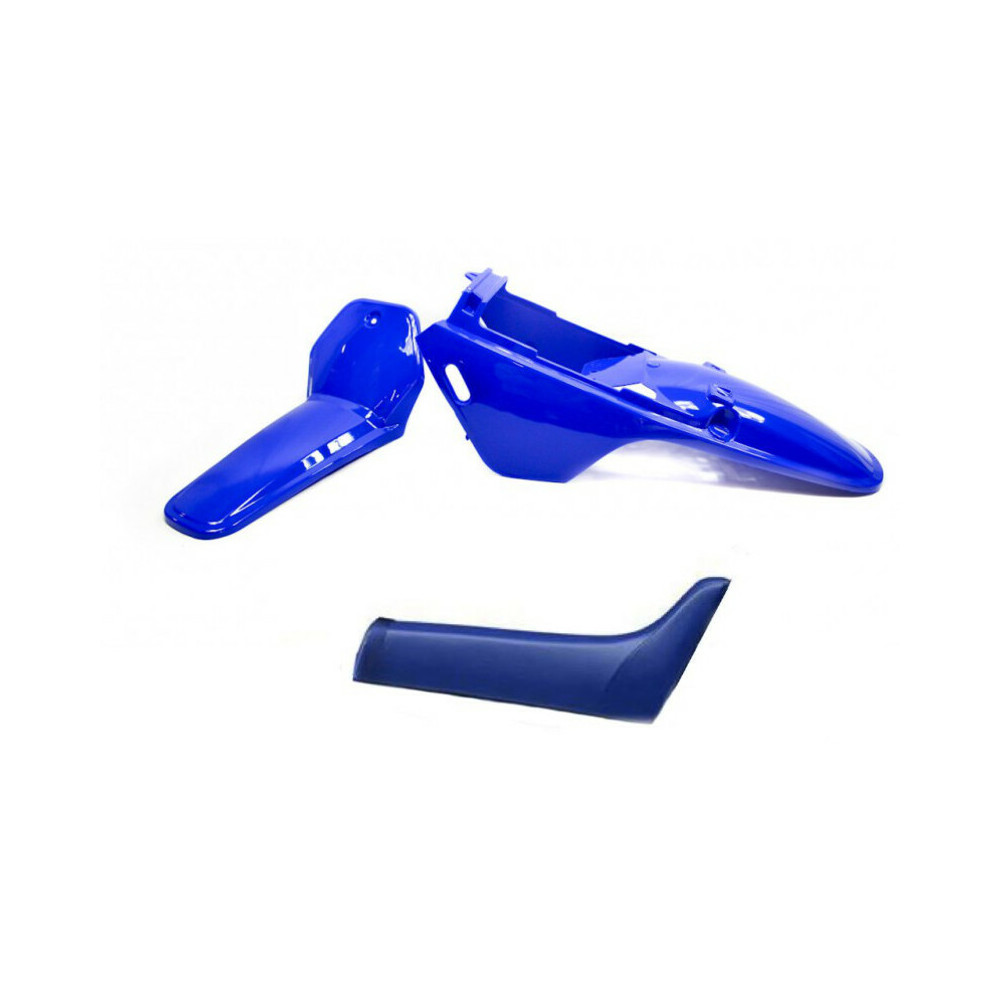 Kit plastique ART couleur origine bleu avec selle complète bleu Yamaha PW80