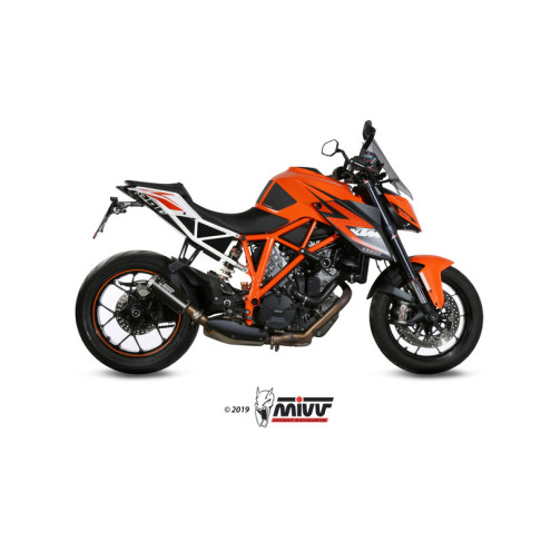 Silencieux MIVV MK3 Steel Black/casquette inox KTM 1290 Super Duke 14-19