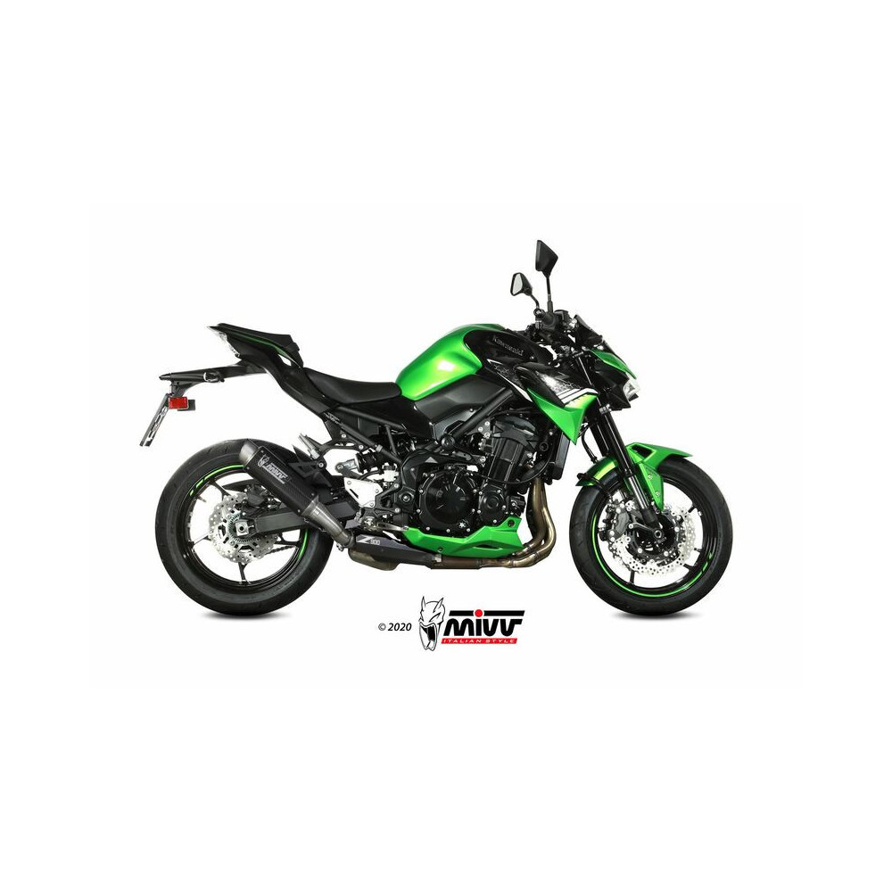 Silencieux MIVV GP Pro carbone/casquette inox Kawasaki Z900